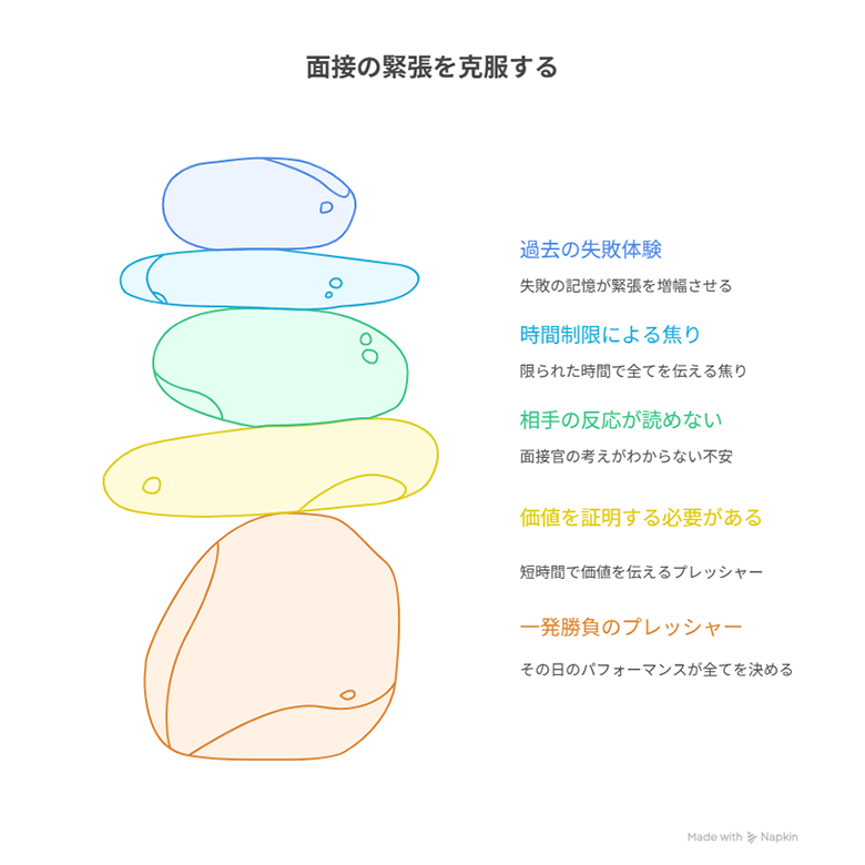 面接での緊張のメカニズム