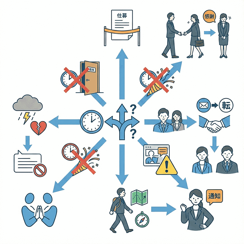 転職エージェントを断るタイミングの判断フローチャート